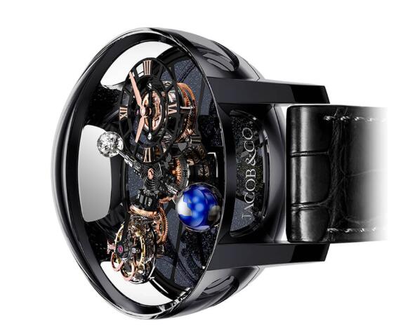 Jacob & Co Replica watch ASTRONOMIA TOURBILLON BLACK CERAMIC BLACK & ROSE GOLD MOVEMENT AT100.40.95.KN.SD.B